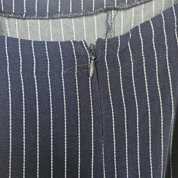 Gypsies & Moondust Medium Pinstripe Sleeveless Jumper Pockets Wide Leg Flowy - Picture 10 of 16